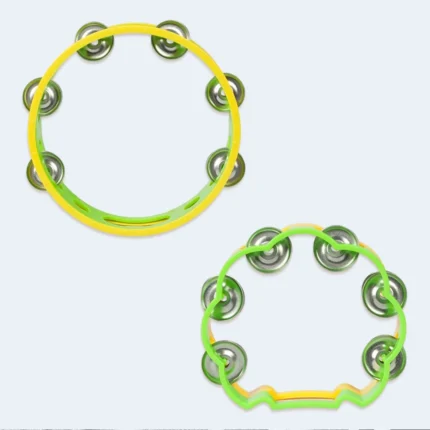 Baby Tambourine Toy Set 2PCS Musical Rattle for Toddlers Kids