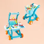 Blue Kids Doctor Cart Play