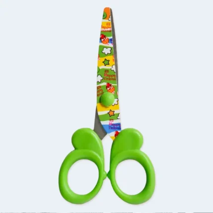 Kids Safety Scissors Green Cartoon Design School Craft Paper Cut