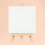 Mini White Canvas Board with Easel Small Painting Art Canvas Set