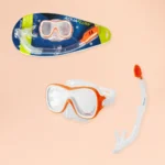 Intex Snorkel Set Adult Swim Mask Tube AquaFlow Diving Gear (Orange) - Image 2