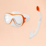 Intex Snorkel Set Adult Swim Mask Tube AquaFlow Diving Gear (Orange)