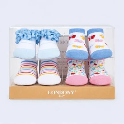 Londony Baby Socks Set Soft Newborn Anti Slip Cute Infant Socks Pack