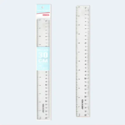 30cm Transparent Plastic Ruler Clear Measuring Scale