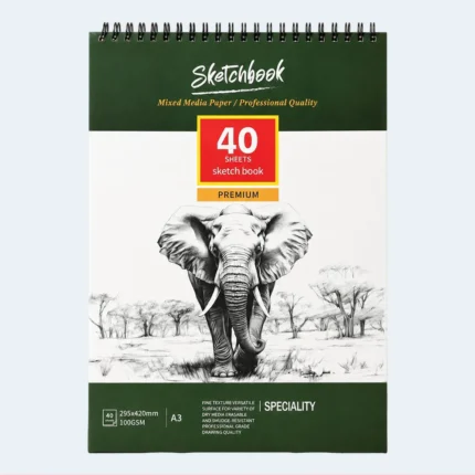 A3 Premium Sketch Book 40 Sheets Mixed Media Drawing Pad