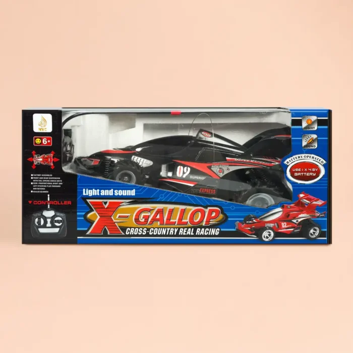 Remote Control Racing Car Toy with Lights & Sound X-Gallop Cross ...