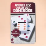 double six color dot dominoes
