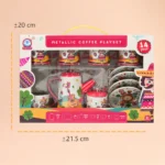 metallic coffee play set