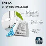 INTEX PRISM FRAME RECTANGULAR POOL SET