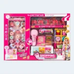 Kids Supermarket Play Set Cashier Toy with Accessories