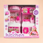 Kids Pink Kitchen Play Set