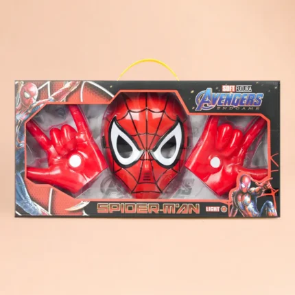 Kids Spider Hero Mask & Gloves Set