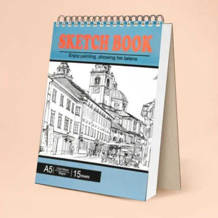 A5 Spiral Sketch Book for Drawing and Creative Artwork
