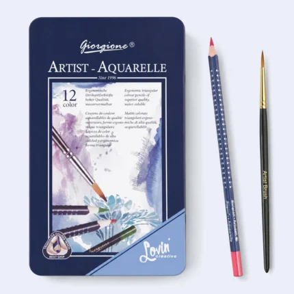 Artist Aquarelle 12 Color Watercolor Pencils