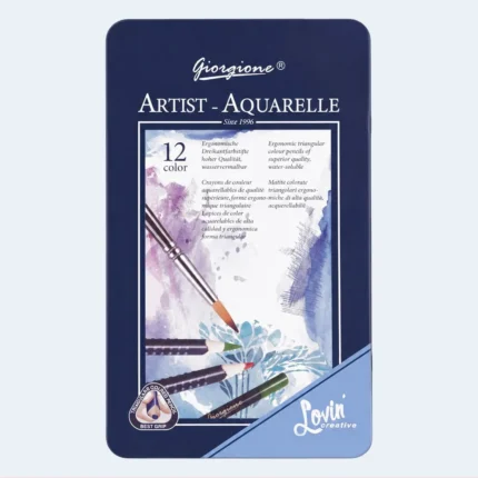 Artist Aquarelle 12 Color Watercolor Pencils Set Professional Drawing