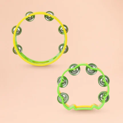 Baby Tambourine Toy Set 2PCS Musical Rattle for Toddlers Kids