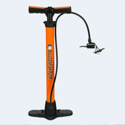 Balloon Fish High Pressure Air Pump for Bicycle Ball Inflatables Foot Pump Orange