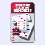 Double Six Color Dominoes Set for Family Game Night