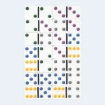 Double Six Color Dot Dominoes Set Classic Family Game Toy