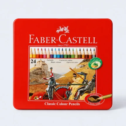 Faber Castell 24 Classic Colour Pencils Set Premium Quality Drawing Coloring Pencils