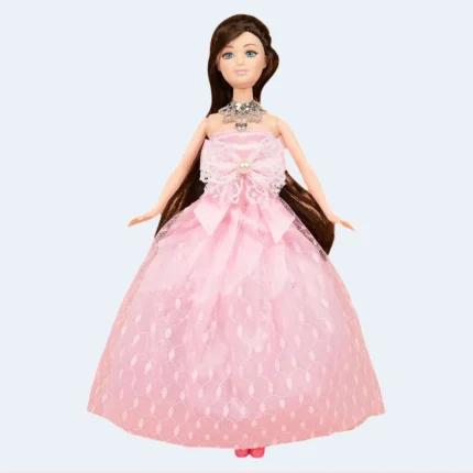 Happy Birthday Doll Gift Set Princess Fashion Doll for Kids Pink