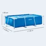 Intex Rectangular Frame Pool 2.20m Kids & Family Outdoor Swimming Pool - Image 2