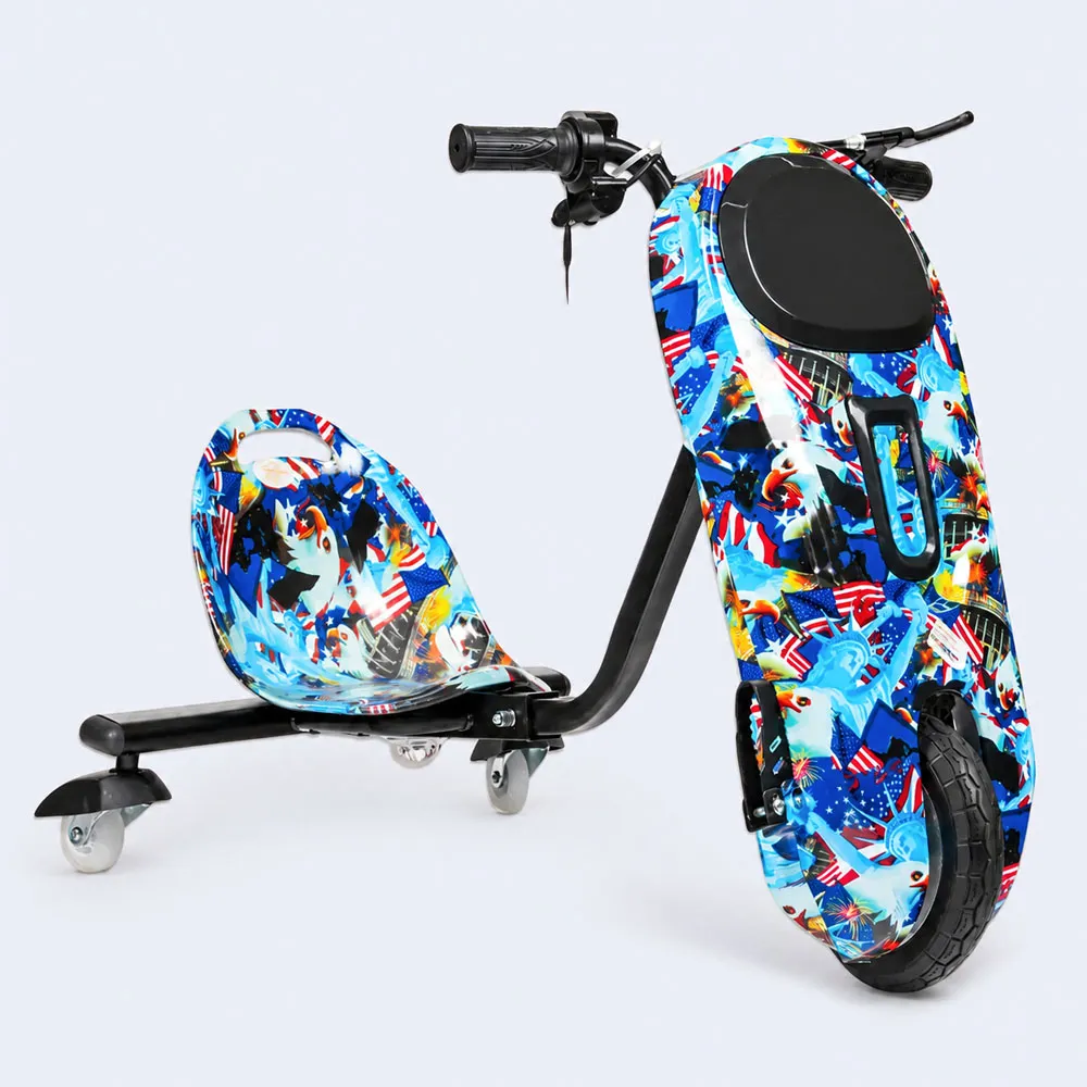 kids-drift-scooter-ride-on-electric-style-fun-scooter-toy-blue Kids Drift Scooter Ride On Electric Style Fun Scooter Toy Blue