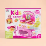 Kids Kitchen Play Set Toy with Lights and Sounds Cooking Pretend Game