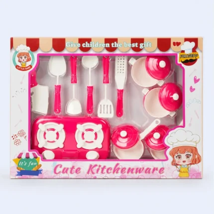 Kids Kitchenware Play Set for Pretend Cooking