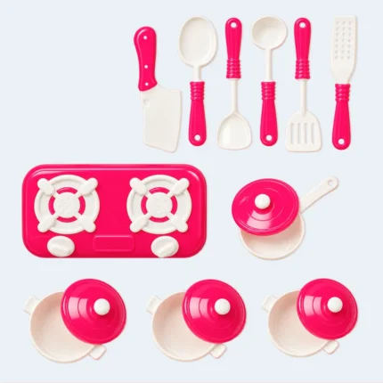 Kids Kitchenware Play Set Cooking Toy with Accessories
