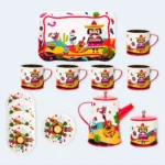 Kids Metallic Coffee Play Set 14pcs Kitchen Tea Toy Set