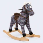 Kids Wooden Rocking Horse Toy with Seat Safe Ride Play