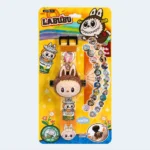 Labubu Kids Projection Watch Toy with Cartoon Stickers Light Display Watch