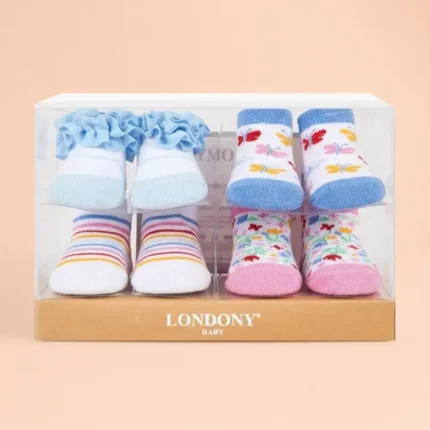 Londony Newborn Baby Socks Set with Soft Comfortable Fabric
