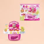 Pretend Play Kitchen Set for Kids with Cooking Accessories