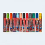 Spider Man 12 Color Crayons Set Kids Coloring Crayons Pack for School Drawing
