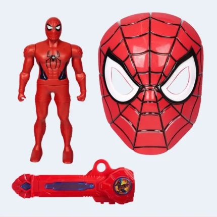 Superhero Mask Toy Set Kids Spider Hero Light Sound Play Set