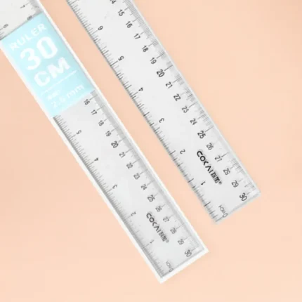 Transparent 30cm Plastic Ruler for Accurate Measurements