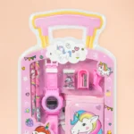 Unicorn Stationery Set for Kids School Kit with Watch Pencil Wallet - Image 2