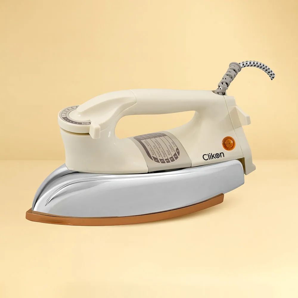 Clikon Heavy Electric Iron CK2132 – 1200W Ceramic Coated Soleplate Clikon Heavy Electric Iron CK2132 – 1200W Ceramic Coated Soleplate - Image 1