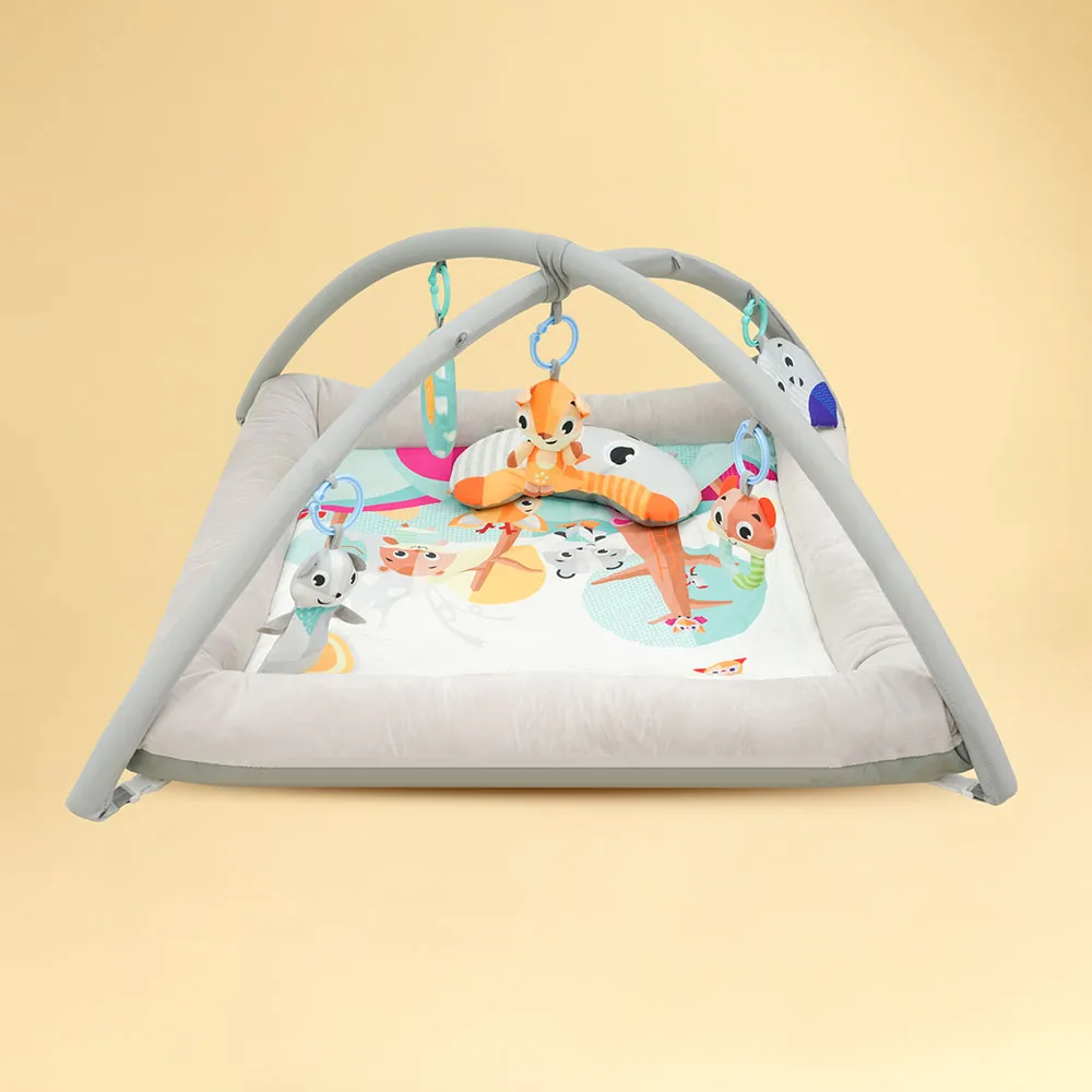 BABY PLAY GYM Baby Play Gym Activity Mat with 6 Linkable Toys - Image 1