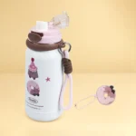 Cute Kids Insulated Water Bottle with Strap
