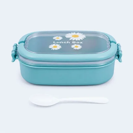 Cute Kids Leakproof Lunch Box Food Container (blue)