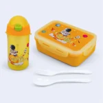 Orange Kids Lunch Box & Bottle Set Leakproof Pack