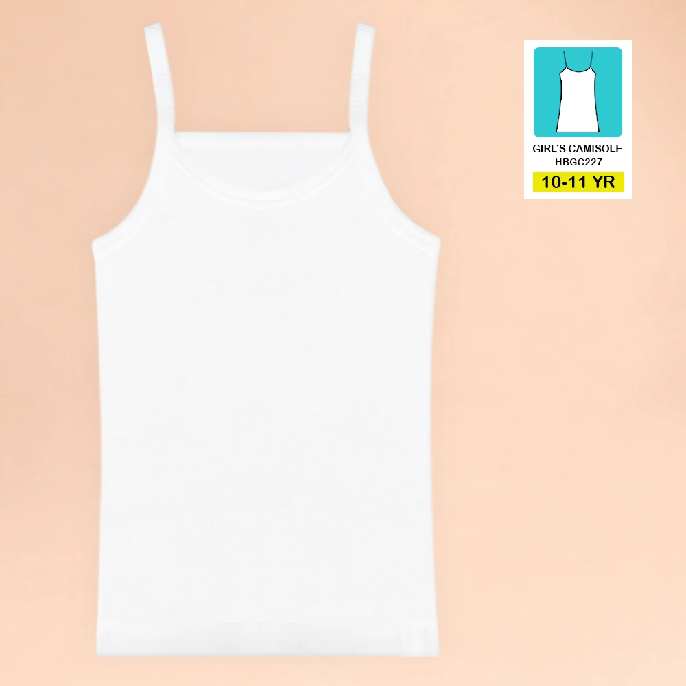 GIRLS CAMISOLE 10-11 YEAR Girls Cotton Camisole Innerwear Soft Comfortable 10-11 Years - Image 1