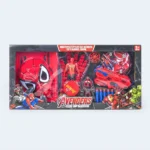 Avengers Kids Toy Set Spider Mask Gun Dart Blaster Superhero Fun