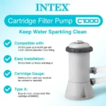 INTEX 630 GPH CARTRIDGE FILTER PUMP - Image 6