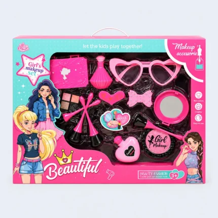 Girls Makeup Toy Set Beauty Accessories Kit Kids Pretend Play Fun