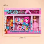 Kids Makeup Set with Doll Beauty Kit Girls Pretend Play Toy Set - Image 3