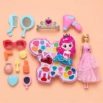 Kids Makeup Set with Doll Beauty Kit Girls Pretend Play Toy Set - Image 2